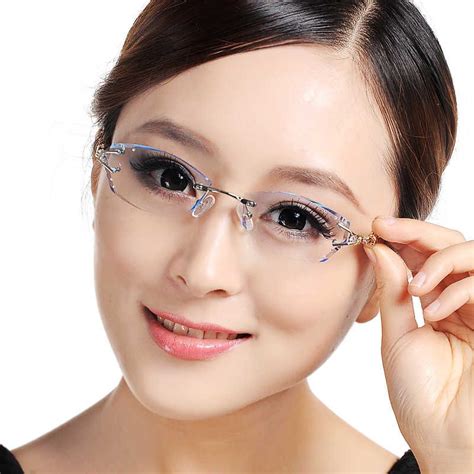 high prescription rimless glasses lenses.